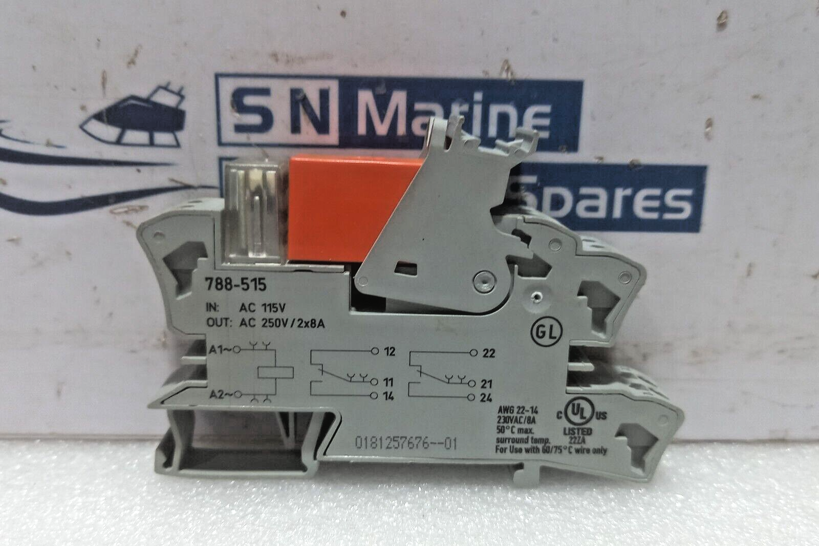 Wago 788-515 Relay In: AC 115V Out: AC 250V/ 2x8A
