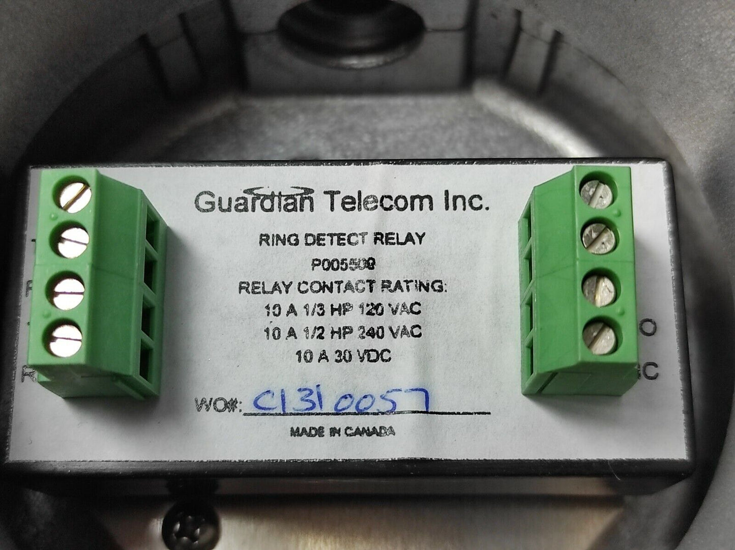 Guardian Telecom P005509 Ring Detect Relay 