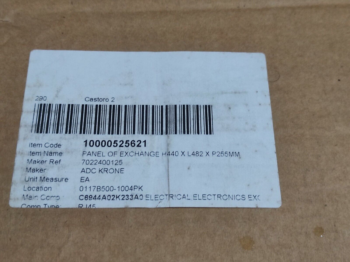 ADC Krone 7022 4 001-25 25 Port Slide Out Patch Panel 7022400125