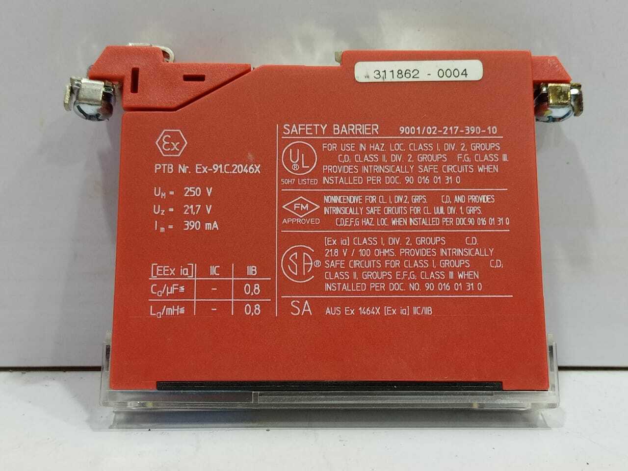 Stahl 9001/02-217-390-10 Safety Barrier 90010221739010 
