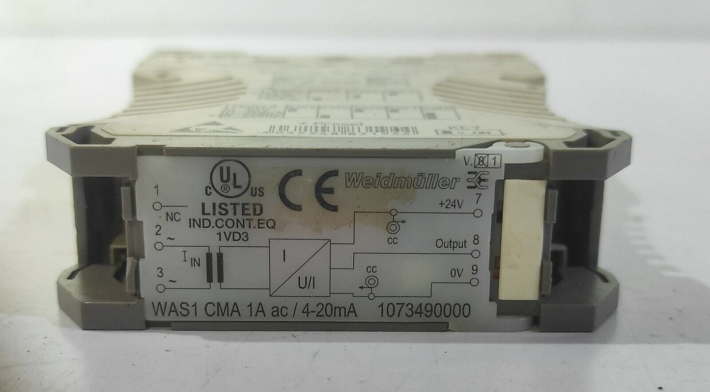 Weidmuller 1073490000 WAS1 CMA 1A ac/4-20mA Power Control Module