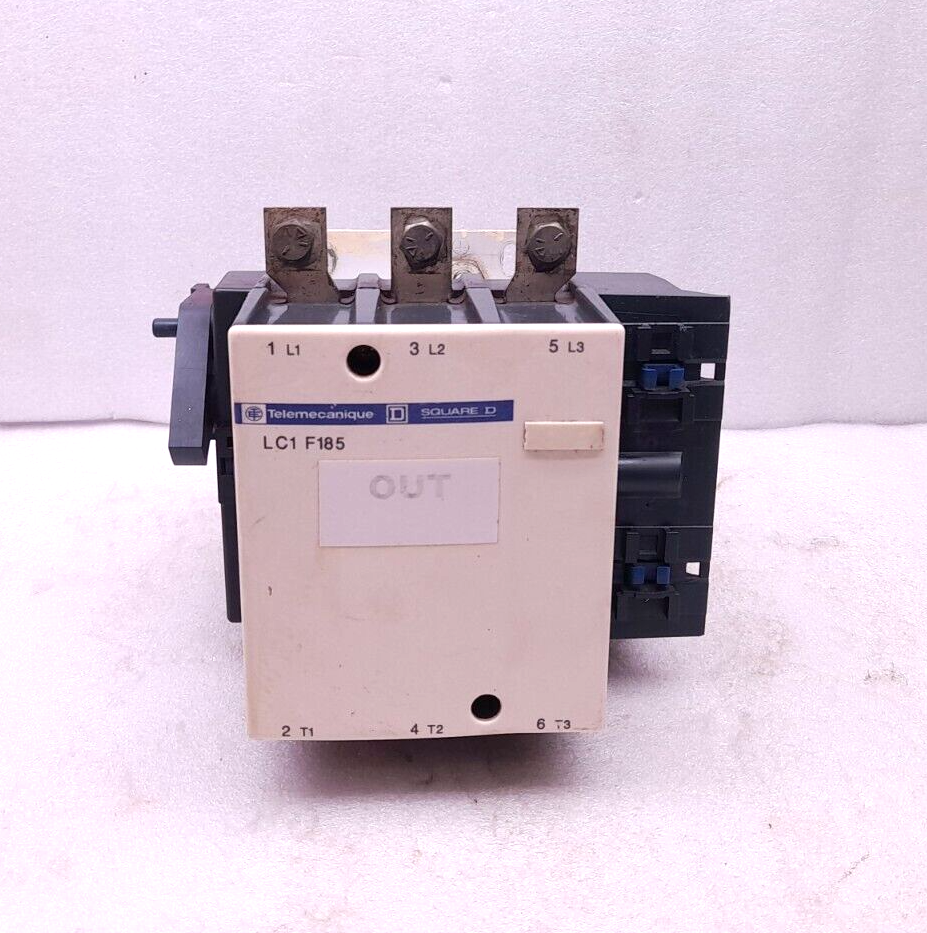 Telemecanique Square D LC1 F185 Contactor LX1 FG 095 Coil 95V50Hz 115-120V60Hz