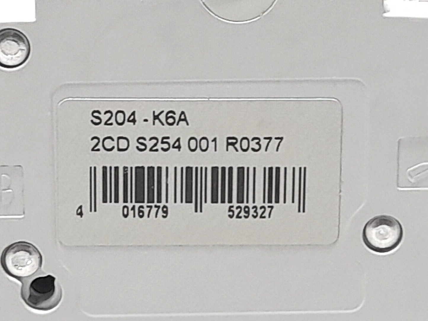 ABB S204-K6A Circuit Breaker S 204 K 6 A 4Pole NOV Shaffer 20030785 Miniature Ci