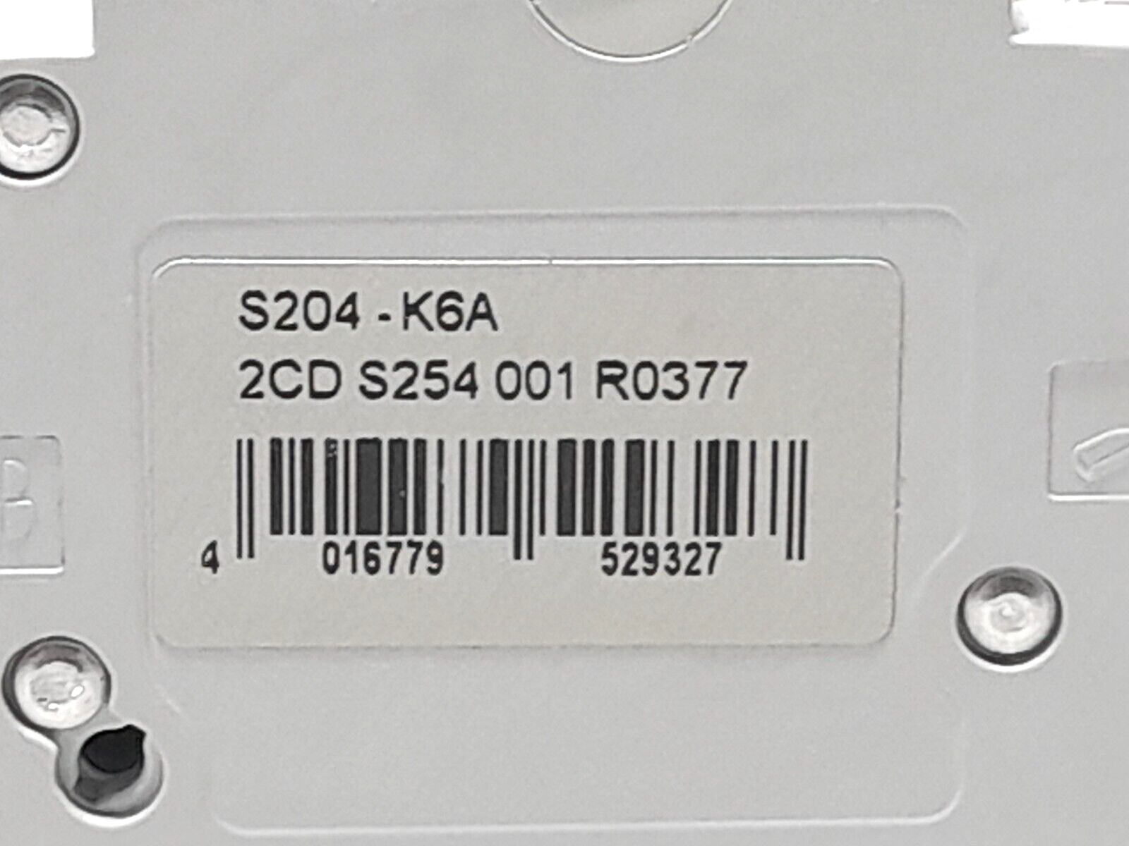ABB S204-K6A Circuit Breaker S 204 K 6 A 4Pole NOV Shaffer 20030785 Miniature Ci