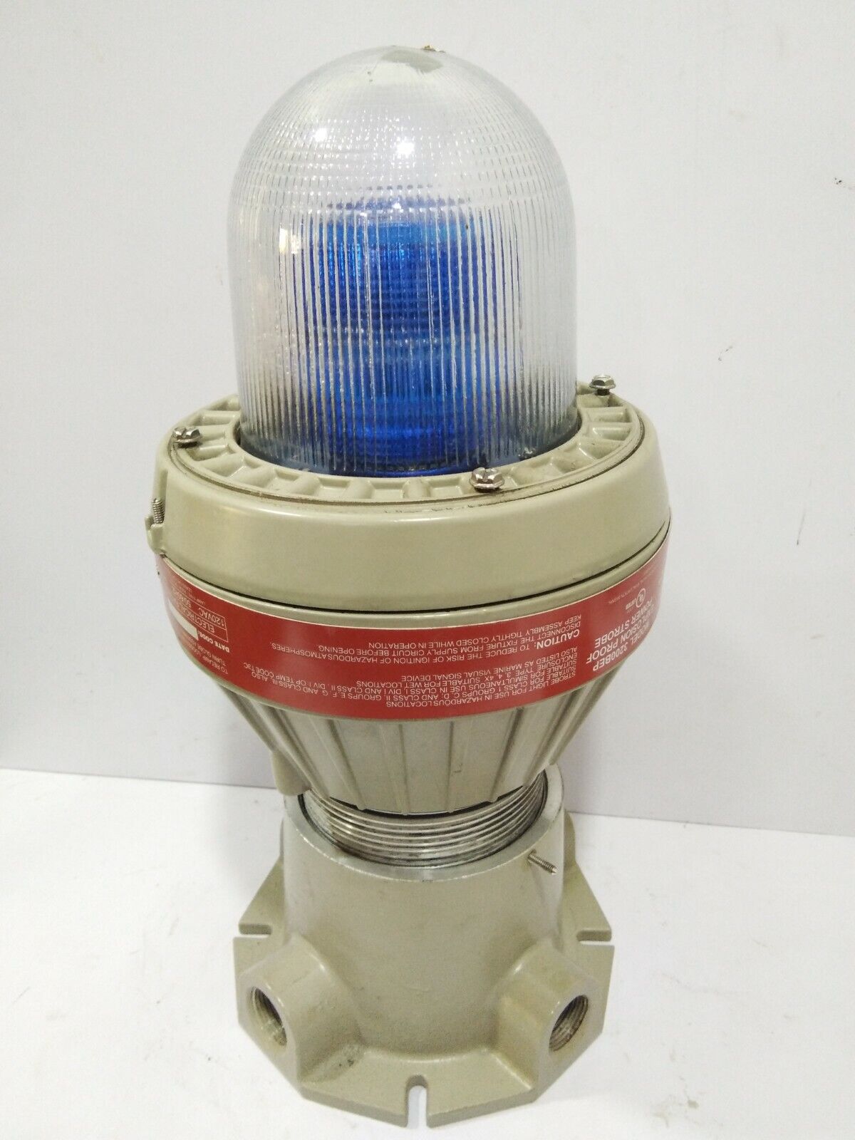 TOMAR ELECTRONICS 3200BEP EXPLOSION PROOF POWER STROBE COLOUR : BLUE