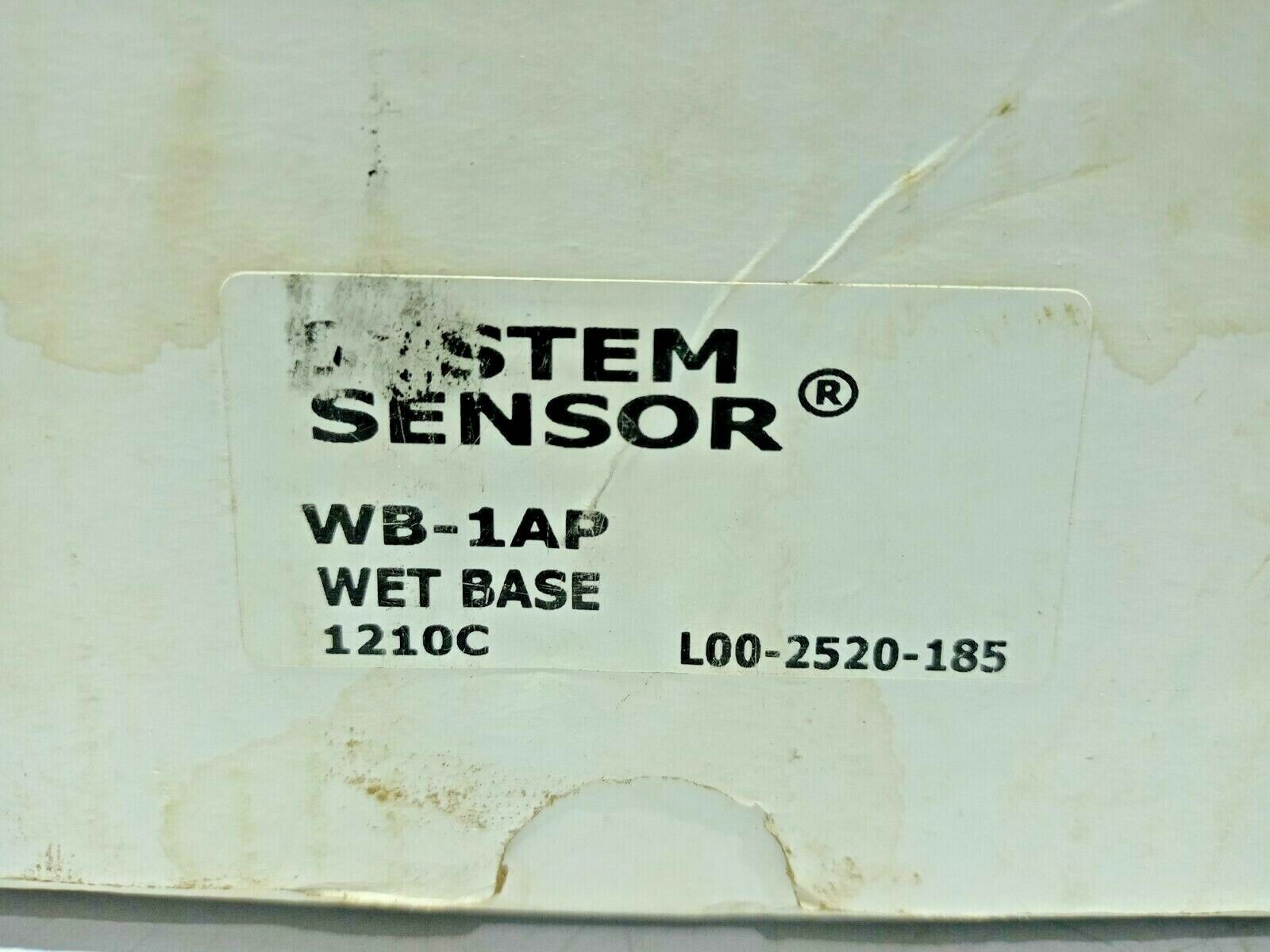 System Sensor WB-1AP Wet Base Notifier WB1AP Wet Base Shroud