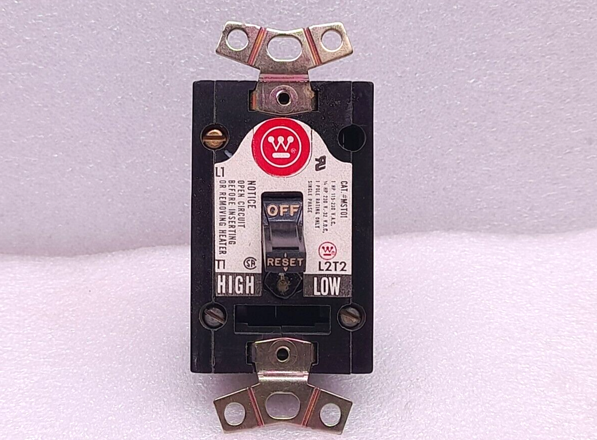 Westinghouse MST01 Starter Switch 1P 1HP 115-230Vac 1/4HP 230V 32Vdc L2T2