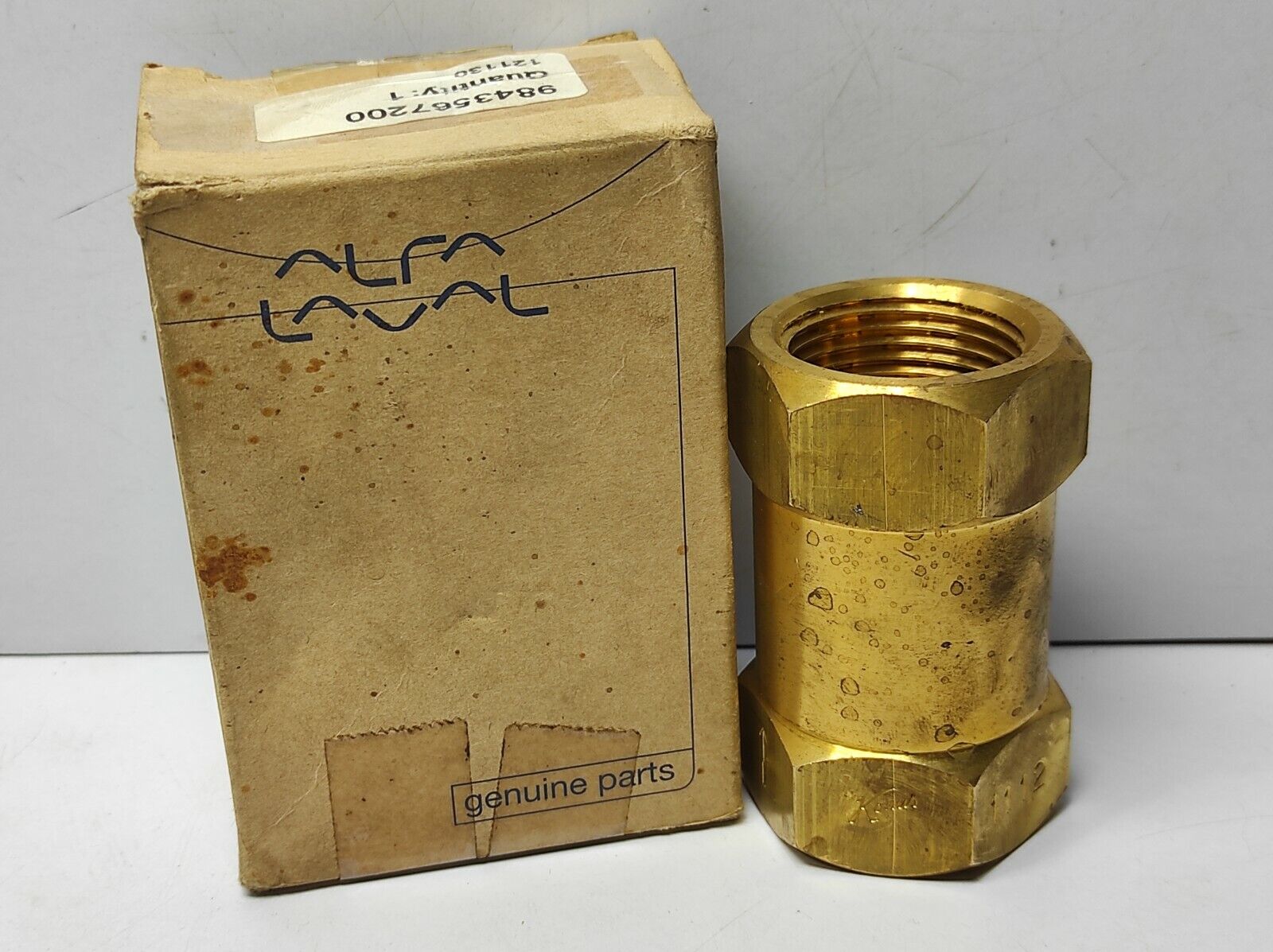 Alfa Laval 9843567200 Non Return Valve 1” BSP Konus