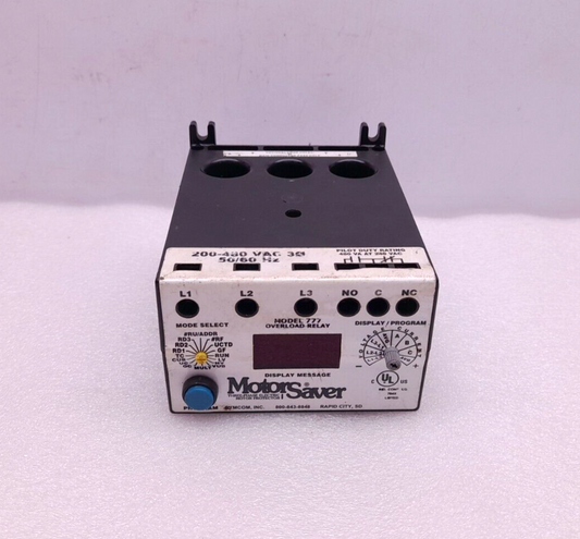 Symcom 777 Overload Relay Three Phase Electric Motor Protector 200-480V 50/60Hz