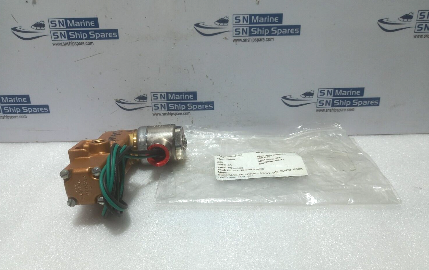 Versa SA-4322-84-M-XX-31-D024 Multiport Valve 3Way 24VDC 25W