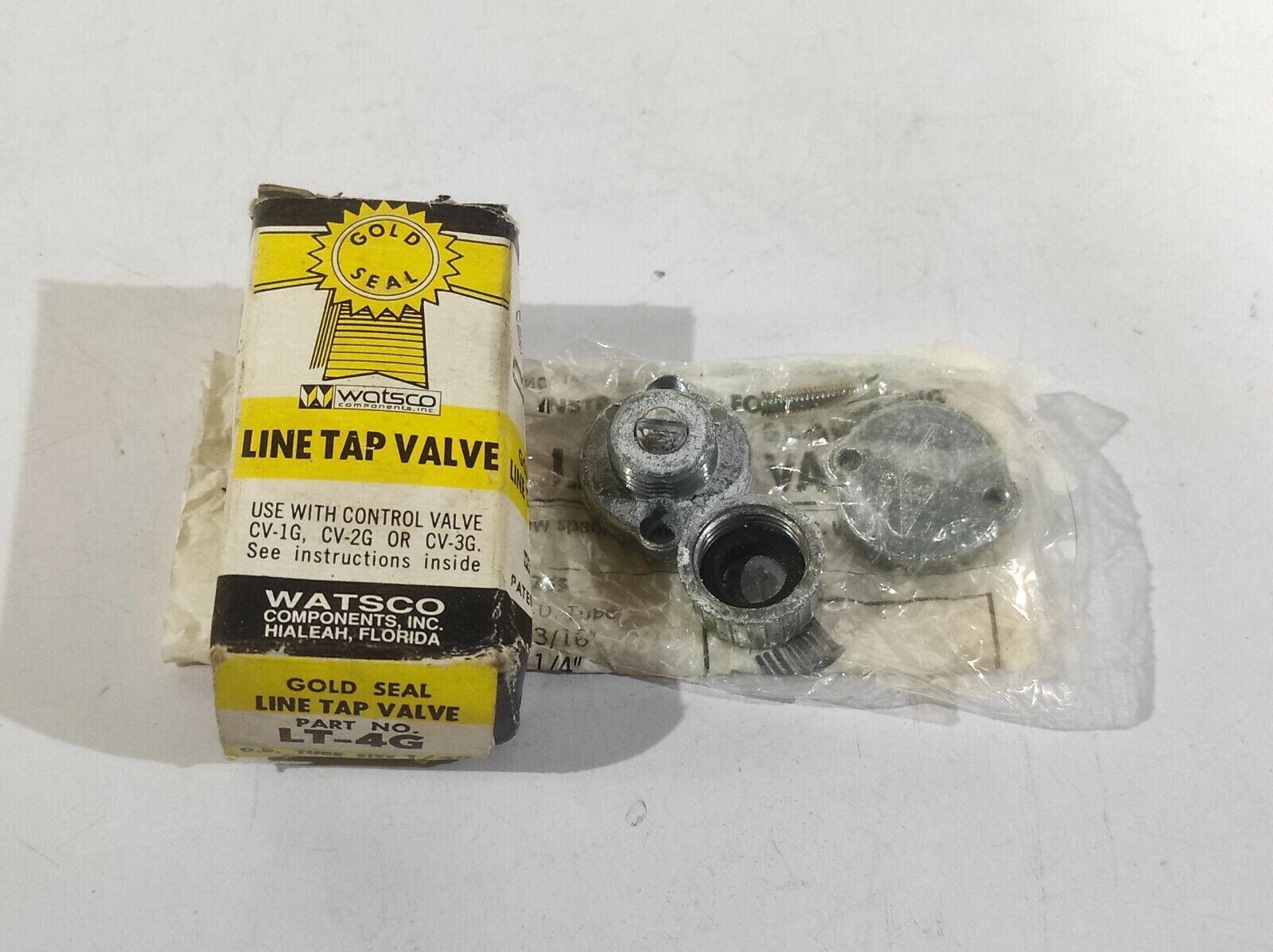 Watsco LT-4G Gold Seal Line Tap Valve O.D. Tube Size ¼” LT4G Valve Line  2pcs lo
