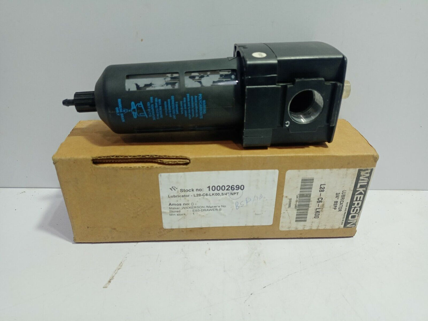 Wilkerson L28-C6-LK00 Lubricator ¾” BSPP / L28C6LK00