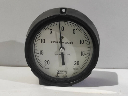 Weksler 20-0-20 Pressure Gauge 4-1/2” Bellows Gauge GP2-463-3 