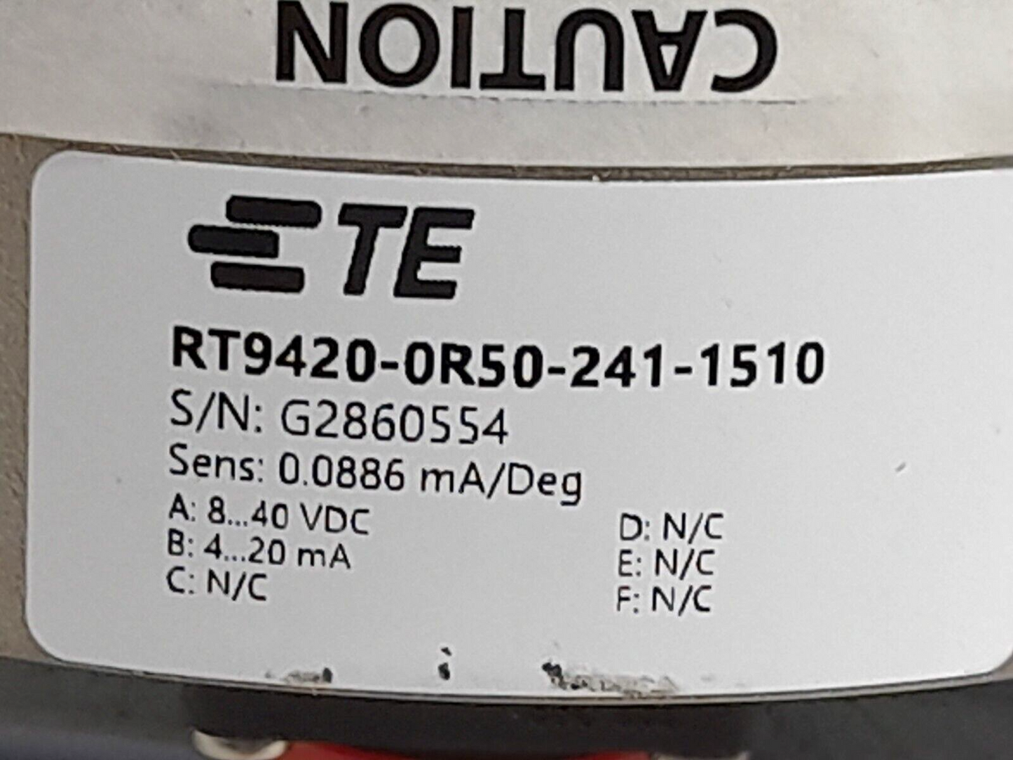 TE RT9420-0R50-241-1510 Rotation Position Sensor RT94200R502411510