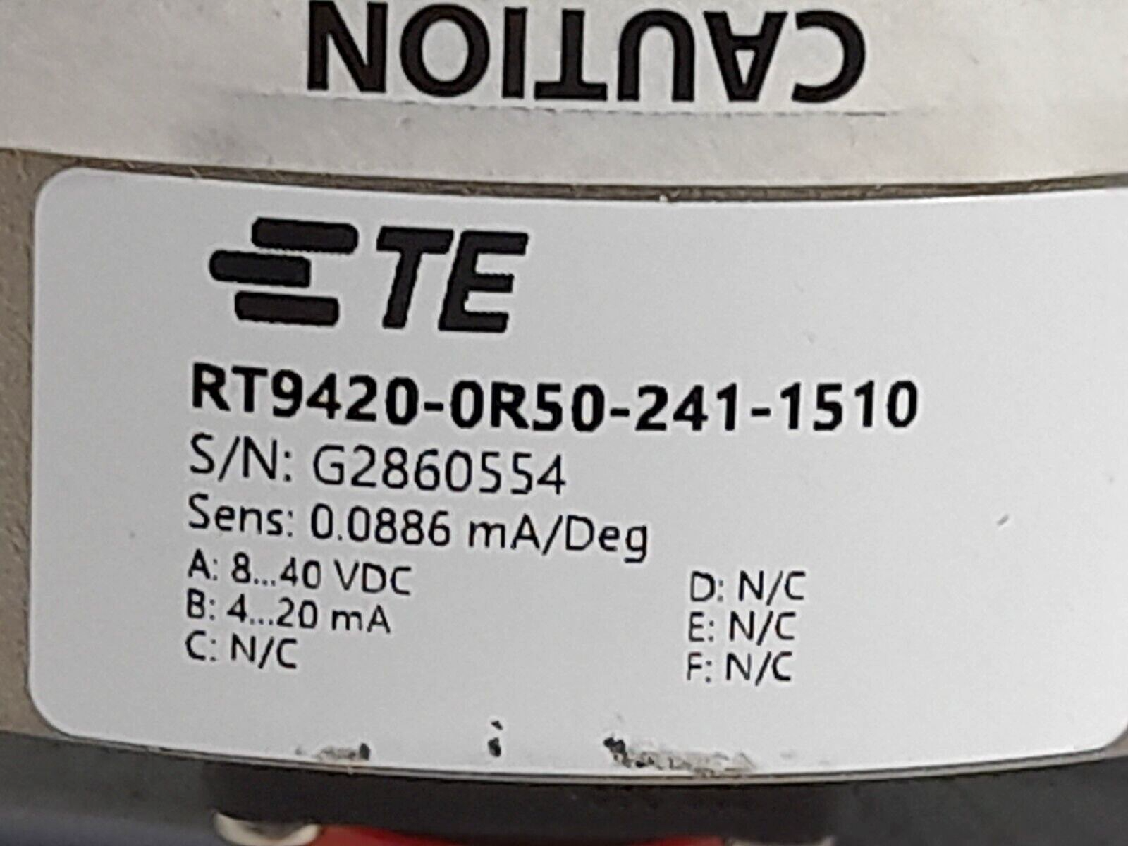 TE RT9420-0R50-241-1510 Rotation Position Sensor RT94200R502411510