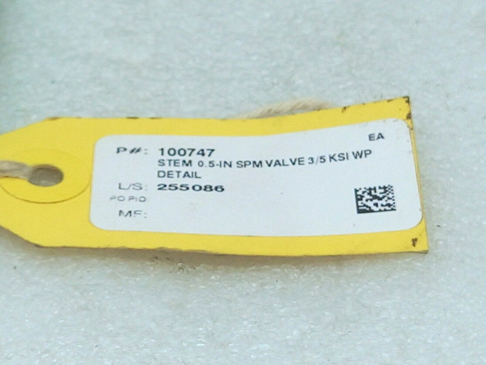 SPM 100747 Steam 0.5 IN SPM Valve 3/5 KSI WP