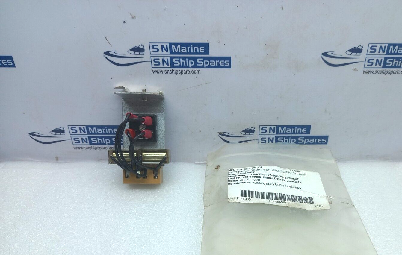 Semikron 3000271007 F/Drop Test Rectifier Model: BXLF-100EX Alimak Elevator