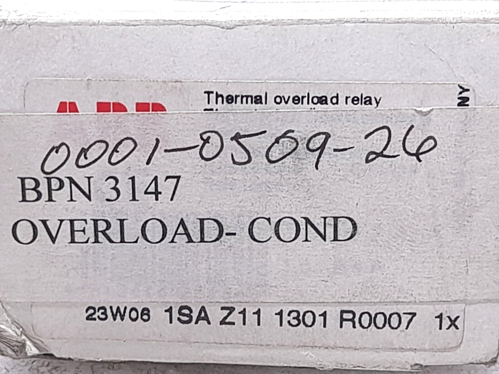 ABB T7DU Overload Relay Condition 1.6-2.5 A