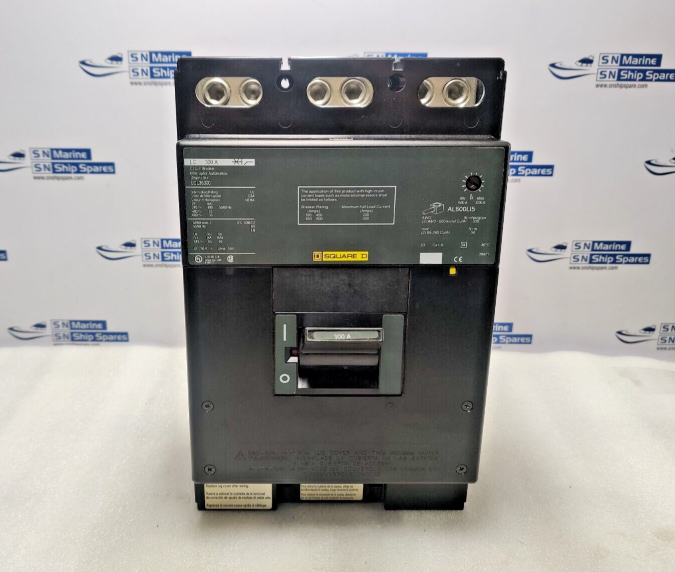 Square D LCL36300 Circuit Breaker 600V 300A 50/60Hz Schneider Electric
