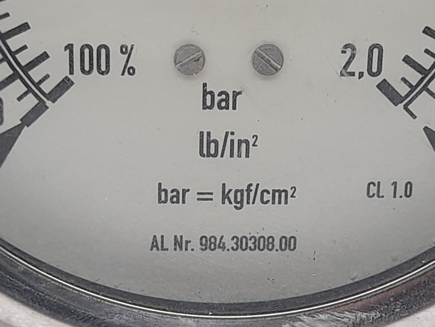 Alfa Laval 984.30308.00 Compound Gauge 100%-2 Bar 984 30308-00