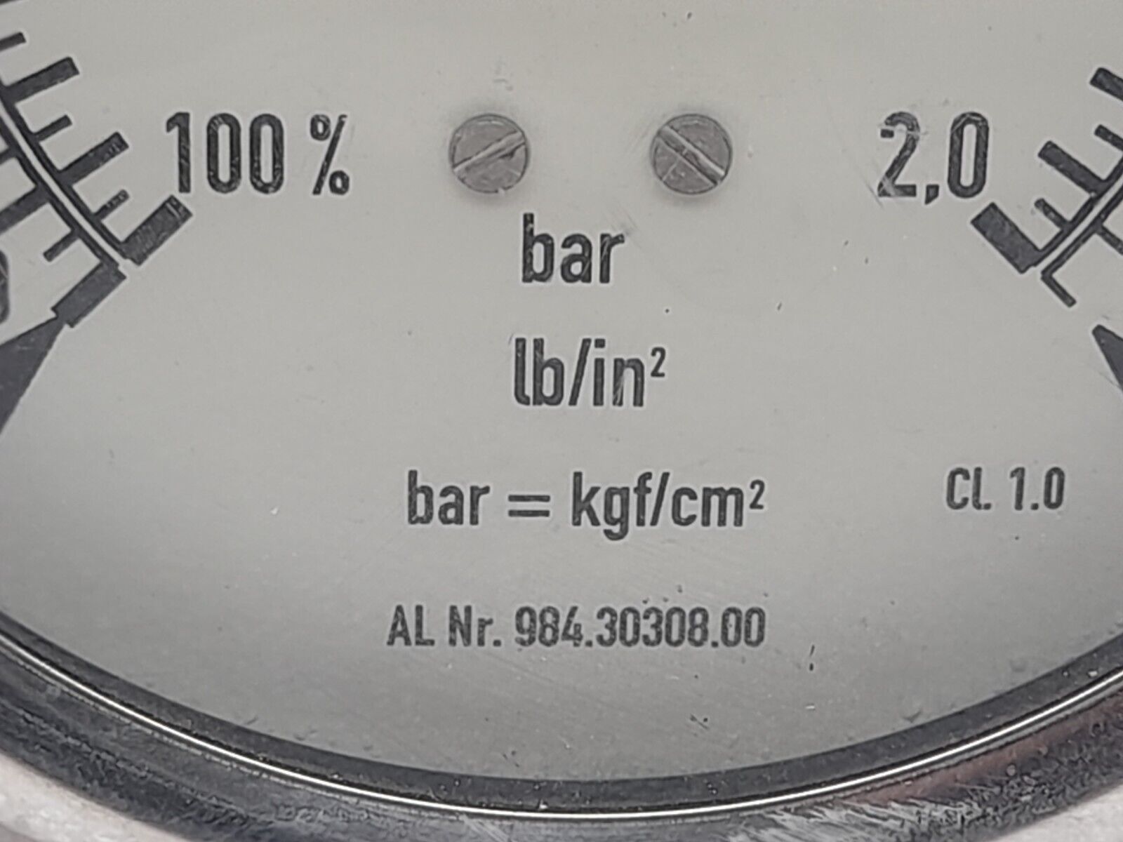 Alfa Laval 984.30308.00 Compound Gauge 100%-2 Bar 984 30308-00