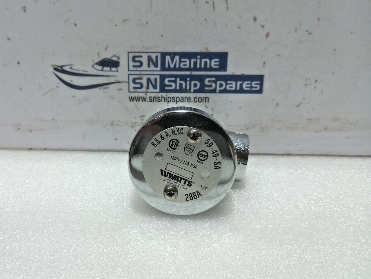 WATTS ½ 288A-SC-Z23 Anti-Shiphon Vacuum Breaker 180°F/125Psi