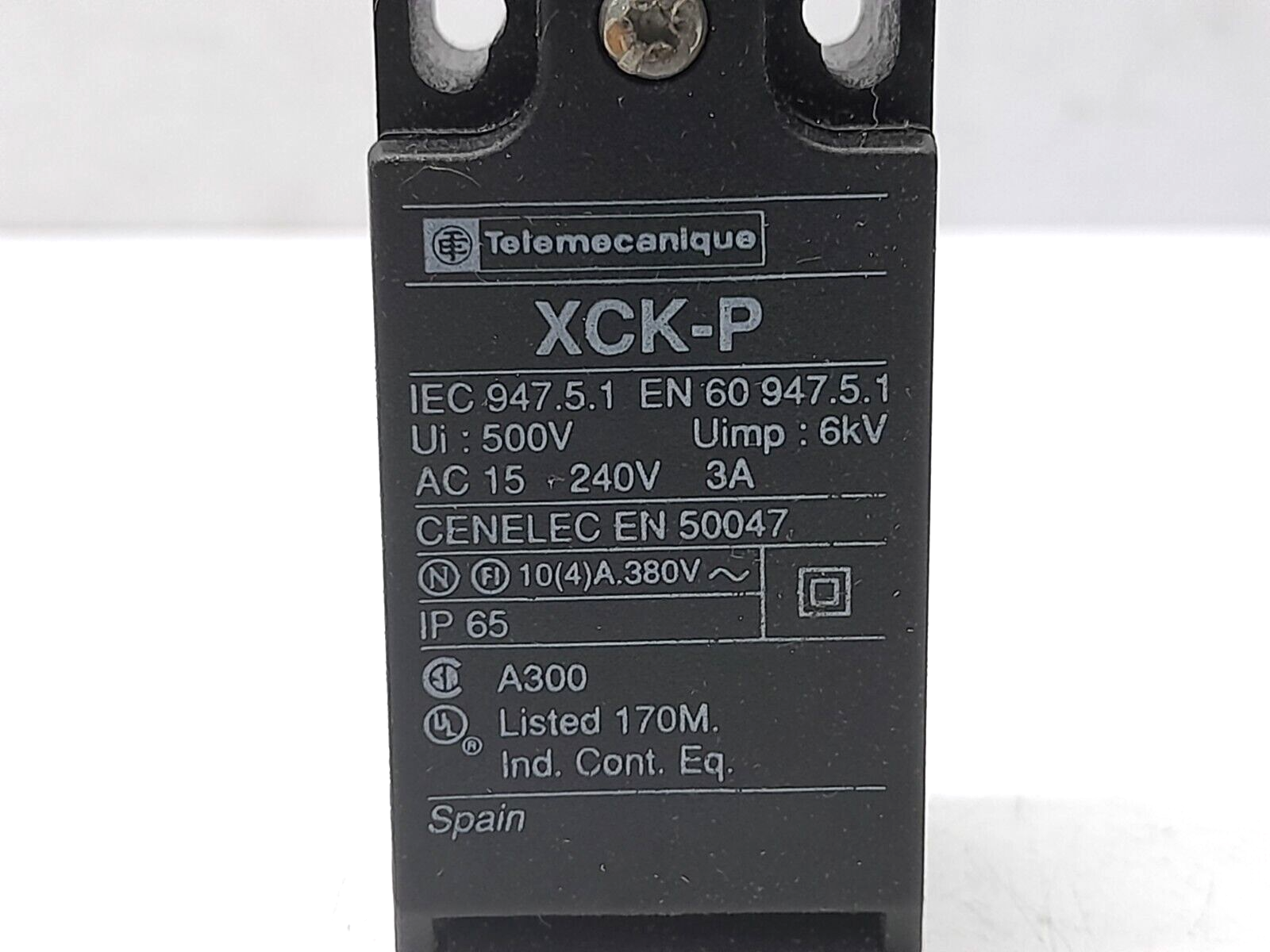 Telemecanique XCK-P Limit Switch Ui 500V Uimp 6kV XCK-P121