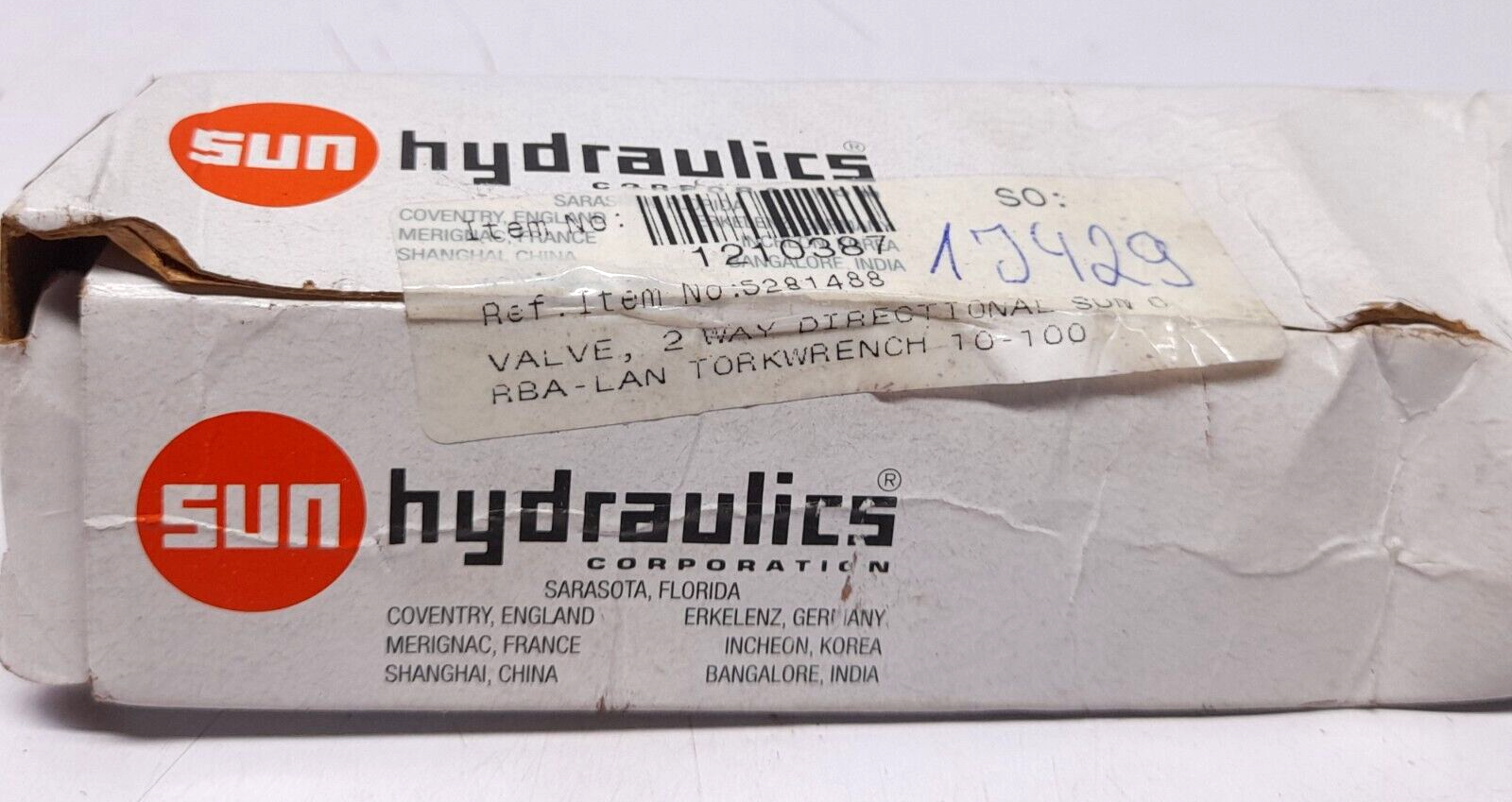 Sun Hydraulics DRBA LAN Directional Cartridge Valve DRBALAN