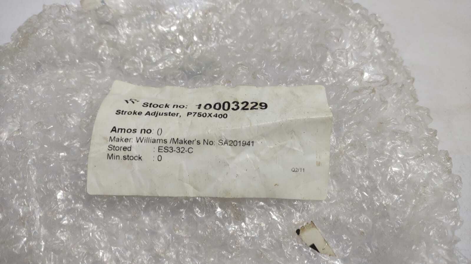 Williams P750X400 / SA201941 Stroke Adjuster 