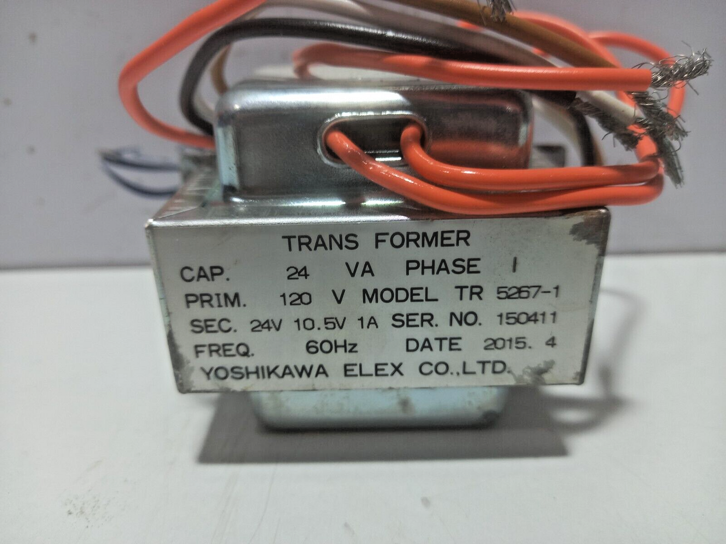 YOSHIKAWA TR 5267-1 Transformer Prim 120V Freq 60Hz 2U 004-02
