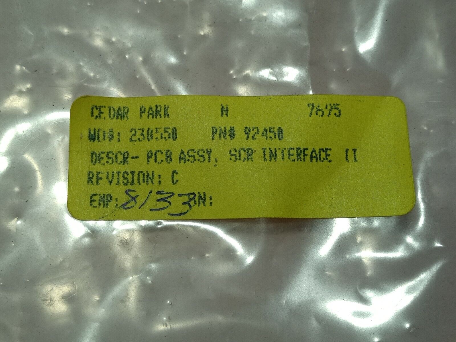 Varco 92450 Rev C SCR Interface II