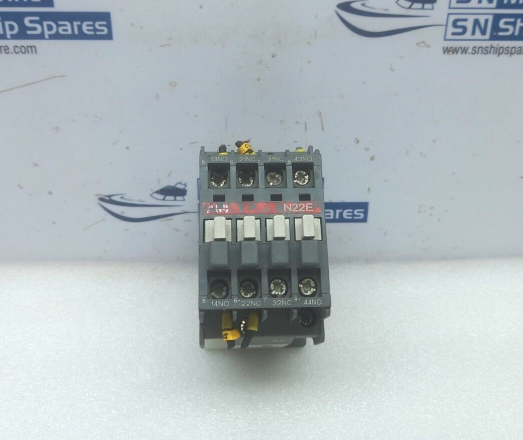 ABB N22E Contactor Relay 200-230V 50Hz 230-240V 60Hz 600Vac Max