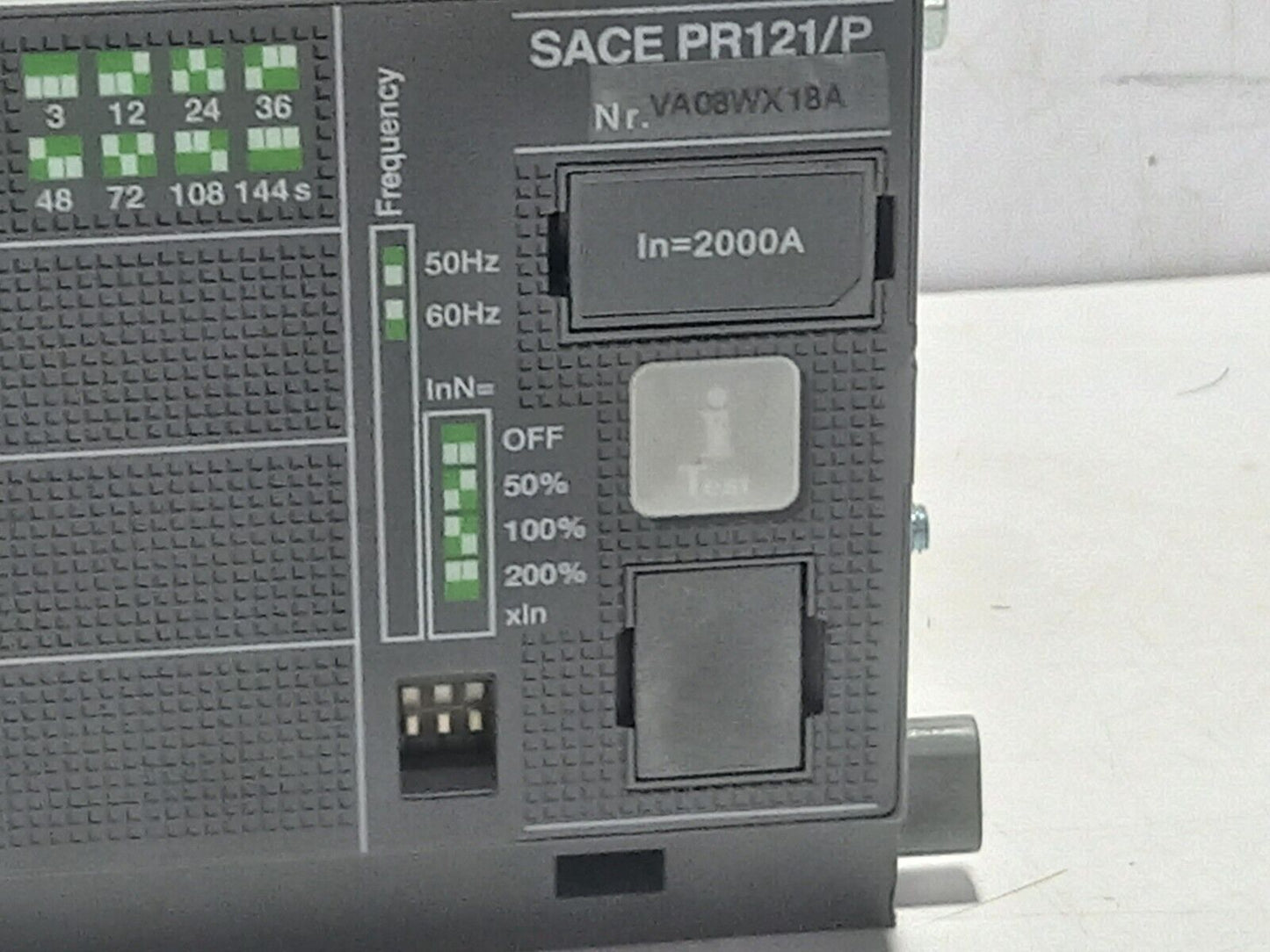 ABB SACE PR121/P Solid State Programmer LSIG In 2000A