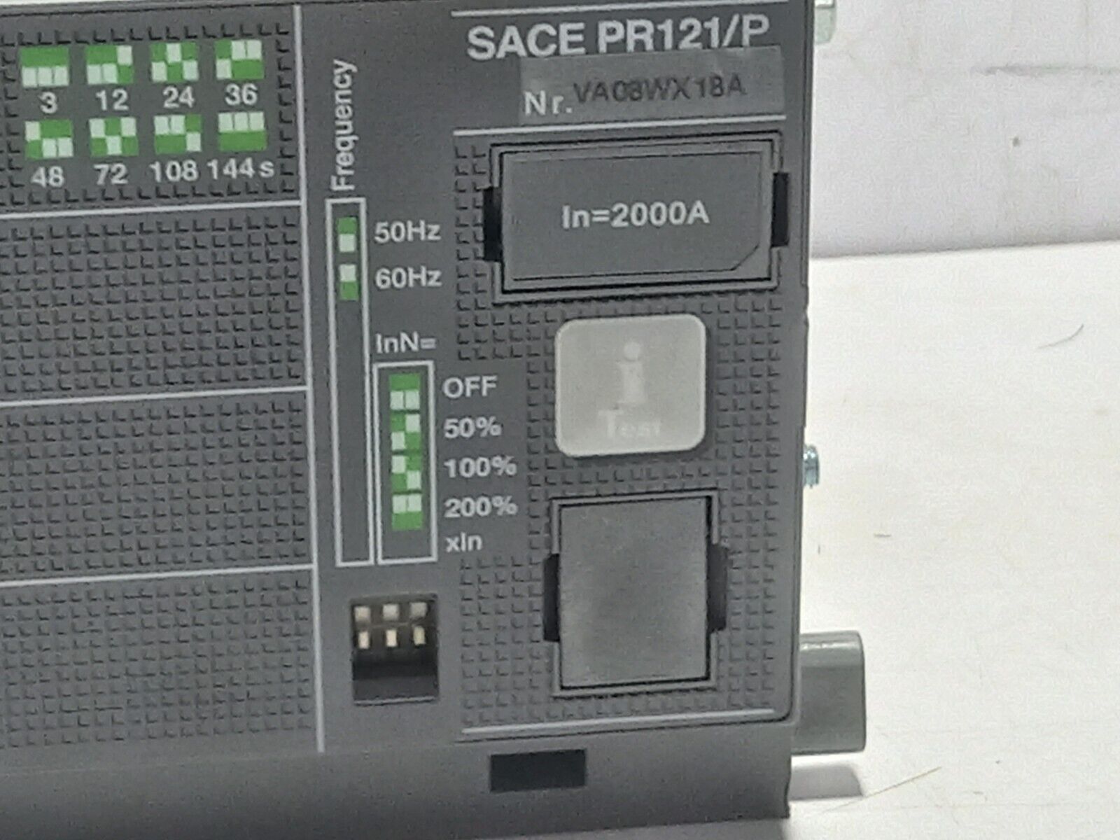 ABB SACE PR121/P Solid State Programmer LSIG In 2000A