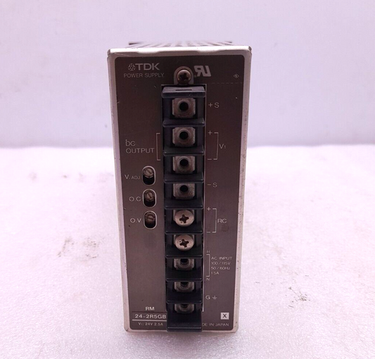 TDK 24-2R5GB Power Supply Input 100/115V 50/60Hz 1.5A V1 24V 2.5A