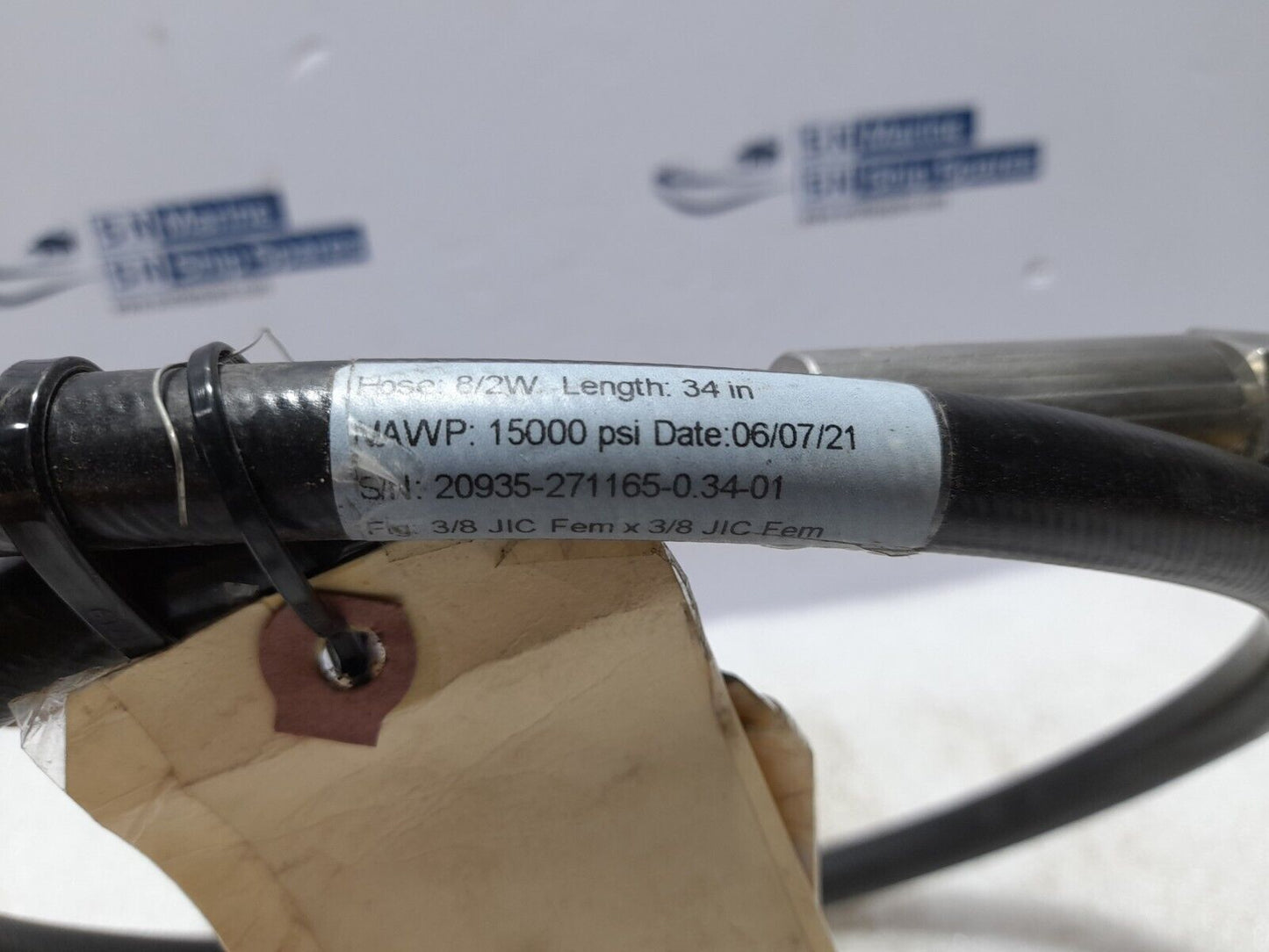 Spir Star 8/2W Hydraulic Hose 34In 15000 PSI Clover Tool 61131575