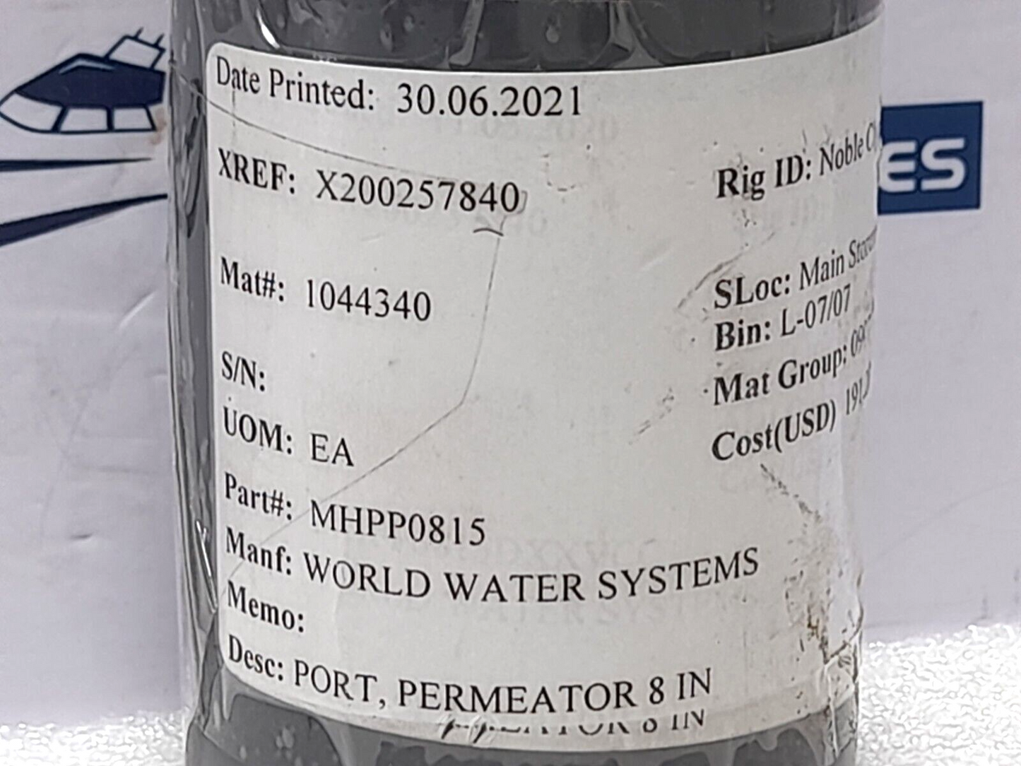 World Water Systems MHPP0815 Premeator Port 8In