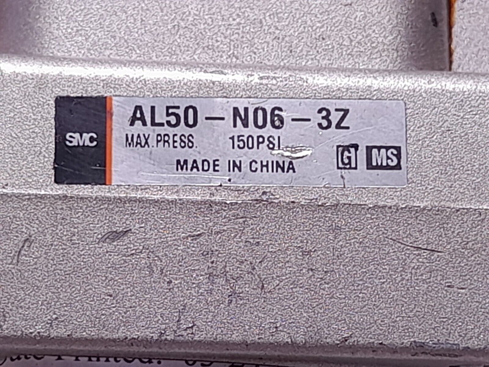 SMC AL50-N06-3Z Lubricator Max Press 150PSI AL50N063Z