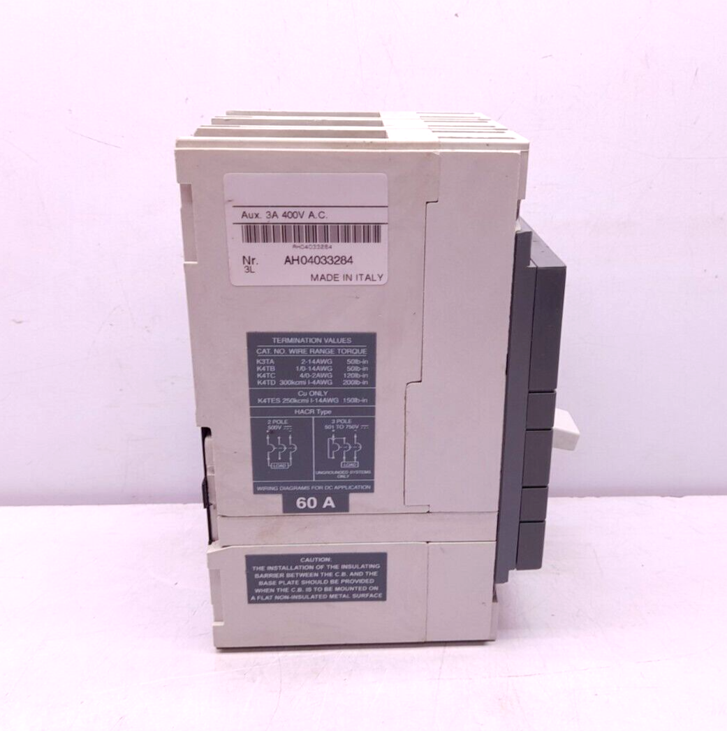 ABB Sace S3 S3L 3 Pole Circuit Breaker 60A