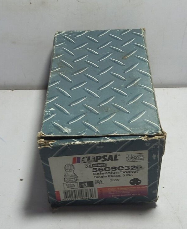 Clipsal 56CSC320 Extension Socket / Single Phase, 3 Pin / 20A 250V
