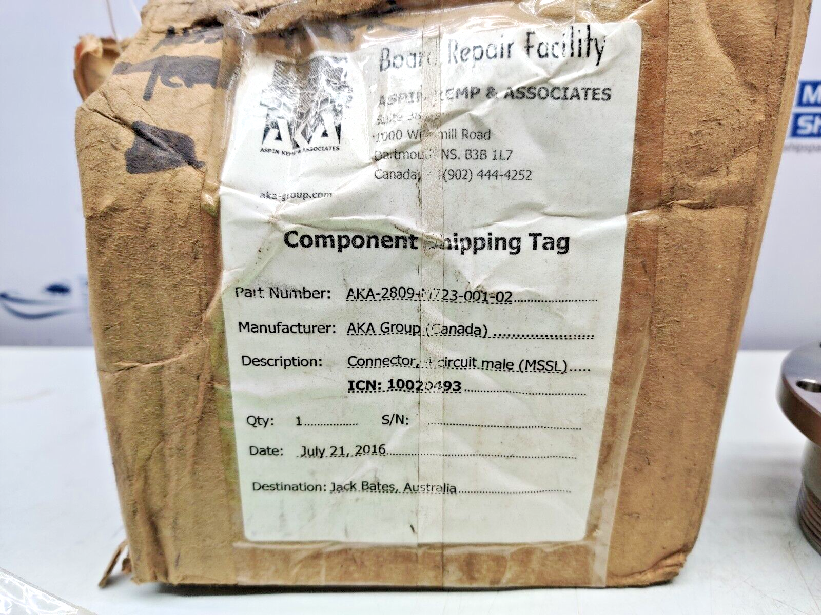 AKA Group AKA-2809-M723-001-02 Connector 4 Circuit Male (MSSL)