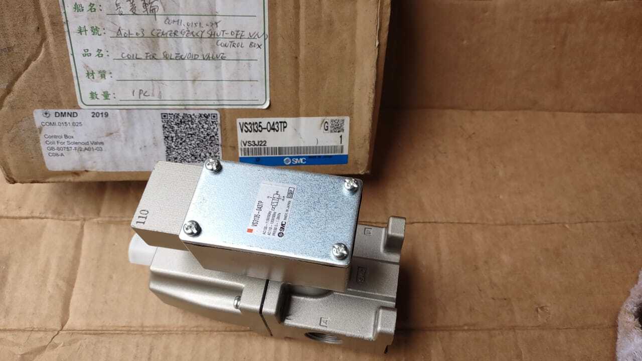 SMC VS3135-043TP Solenoid Valve AC100-115V/50Hz AC110-130V/60Hz Press 0-1.0Mpa 