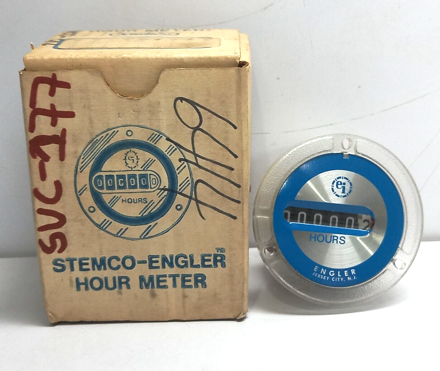 Stemco Engler 710-0014 Hour Counter Redington 240V 60Hz Hour Meter E44976