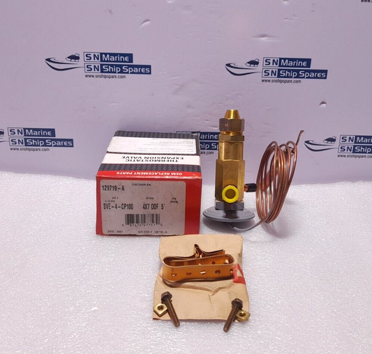 Sporlan SVE-4-CP100 Thermal Expansion Valve 4X7 ODF 5’ Parker 129719 129719-A