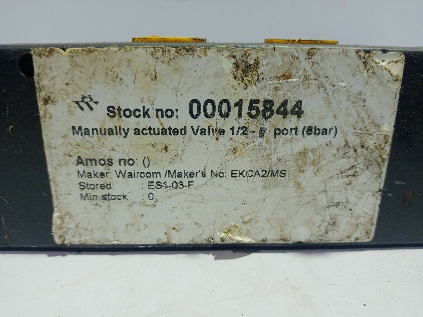 Waircom EKCA2/MS Manually Actuated Valve Max 10 Bar EKCA2MS