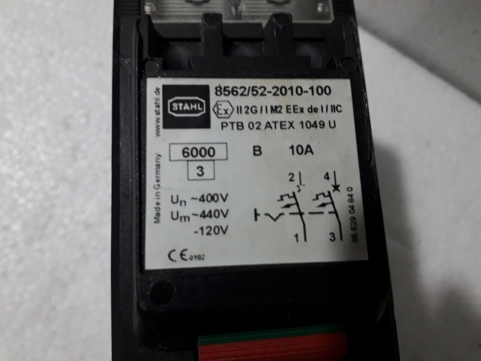 STAHL 8562/52-2010-100 Circuit Breaker 10 A 
