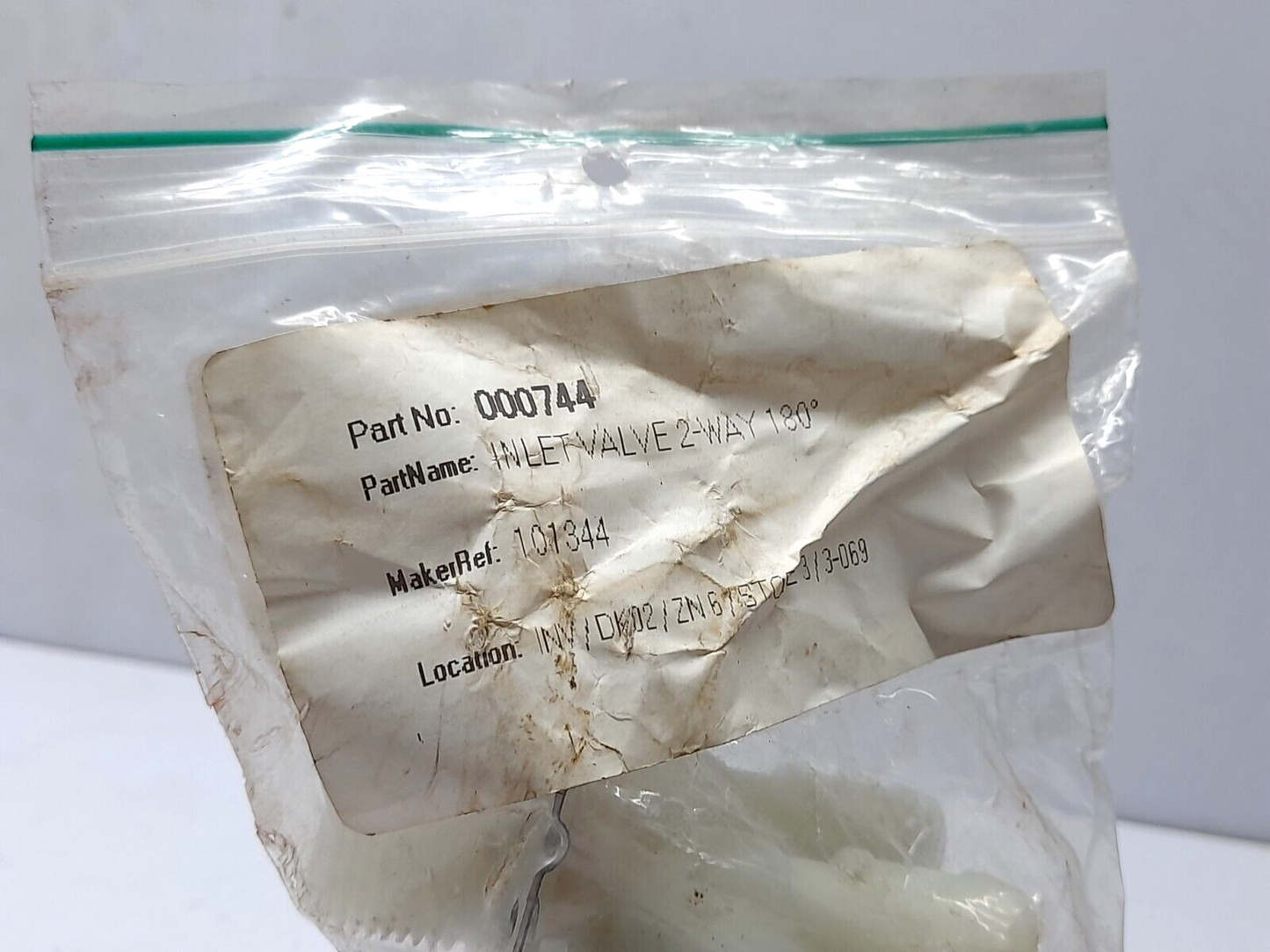 101344 Inlet Valve 2 Way 180◦ 101344A 33490276 000744