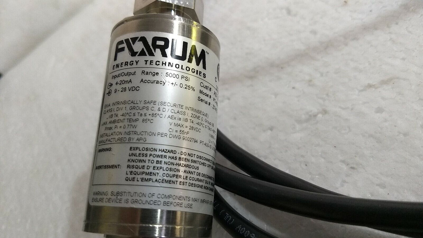 Transducer Assembly ADT2675 -PT-400-L1-5000-PSI-S-E19-W3-P5-M2-B63 Range 5000psi