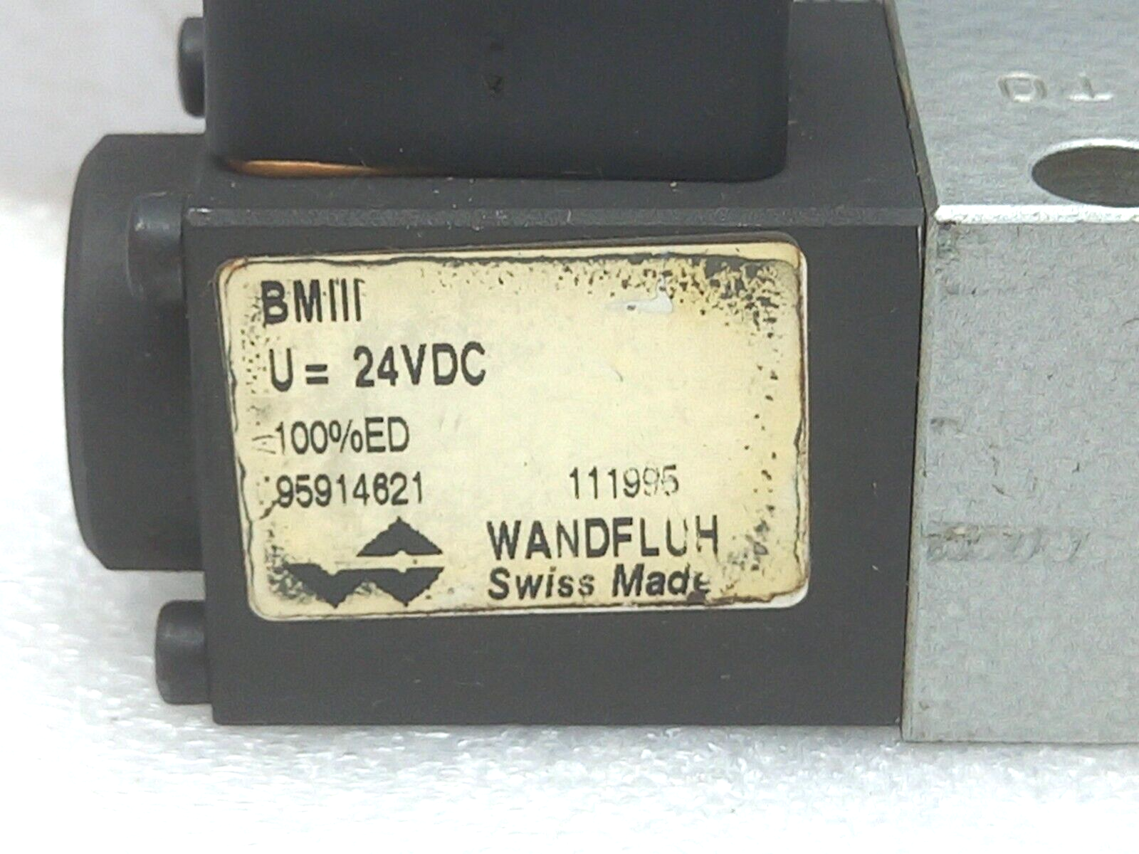 Wandfluh BM4D31 Hydraulic Solenoid Valve P Max 250bar