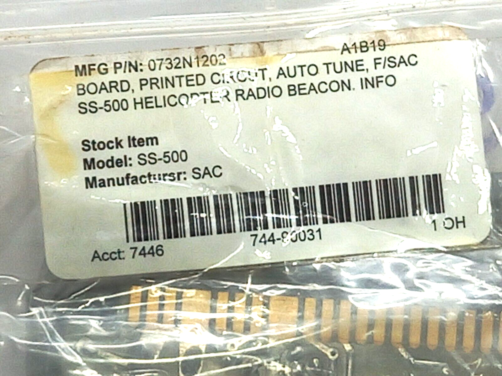 Southern Avionics Co PWB142 Rev H 850827 SAC Autotune Motor Drive 0732N1202 PCB